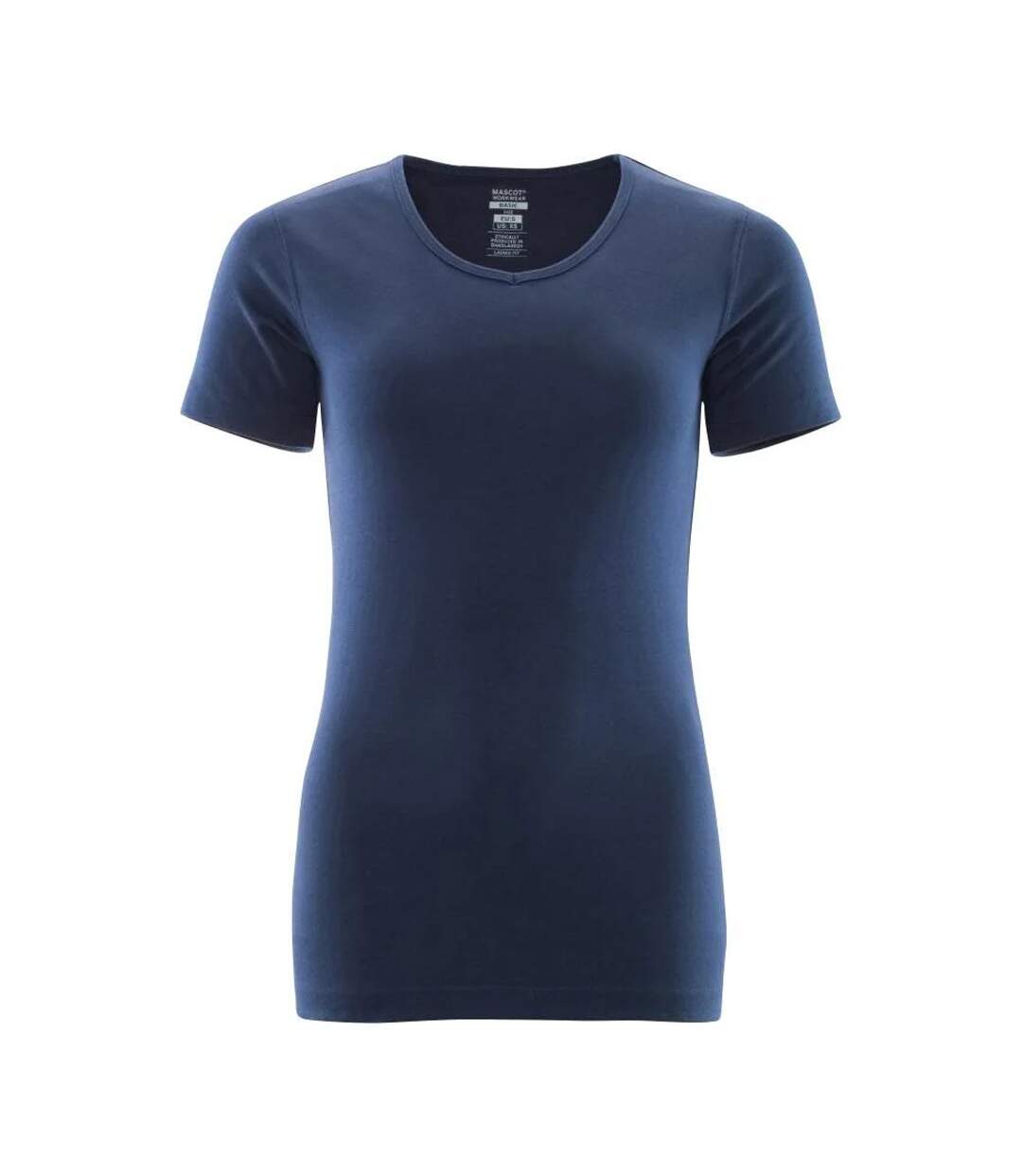 Womens/ladies Crossover Nice T-shirt Navy Mascot-1