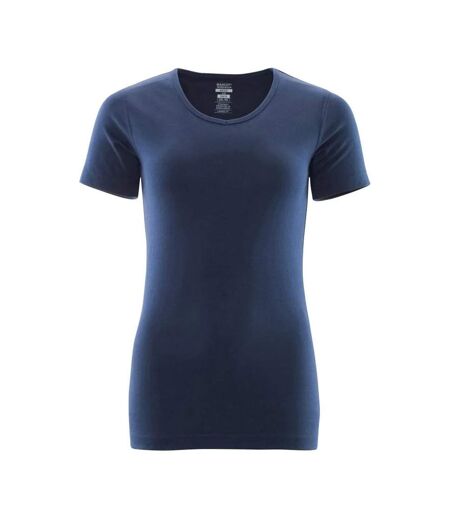 Womens/ladies Crossover Nice T-shirt Navy Mascot