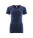 Womens/ladies Crossover Nice T-shirt Navy Mascot-1