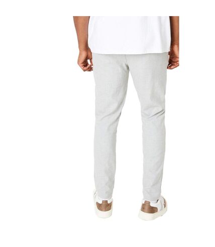 Mens tapered slim pants light grey Burton