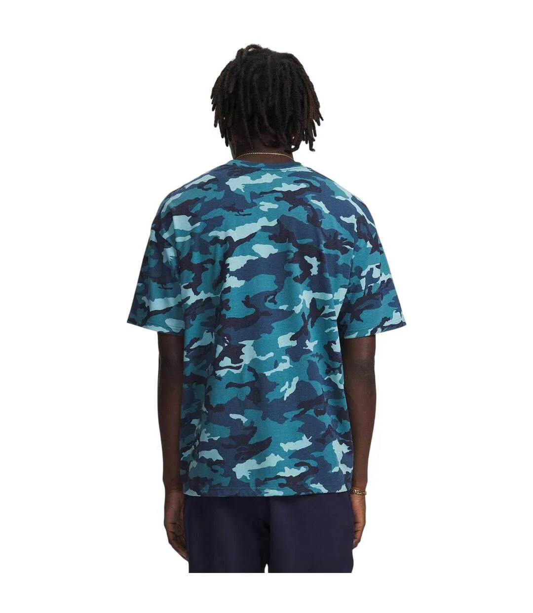 T-shirt Homme Bleu Blanc Under Armour-2