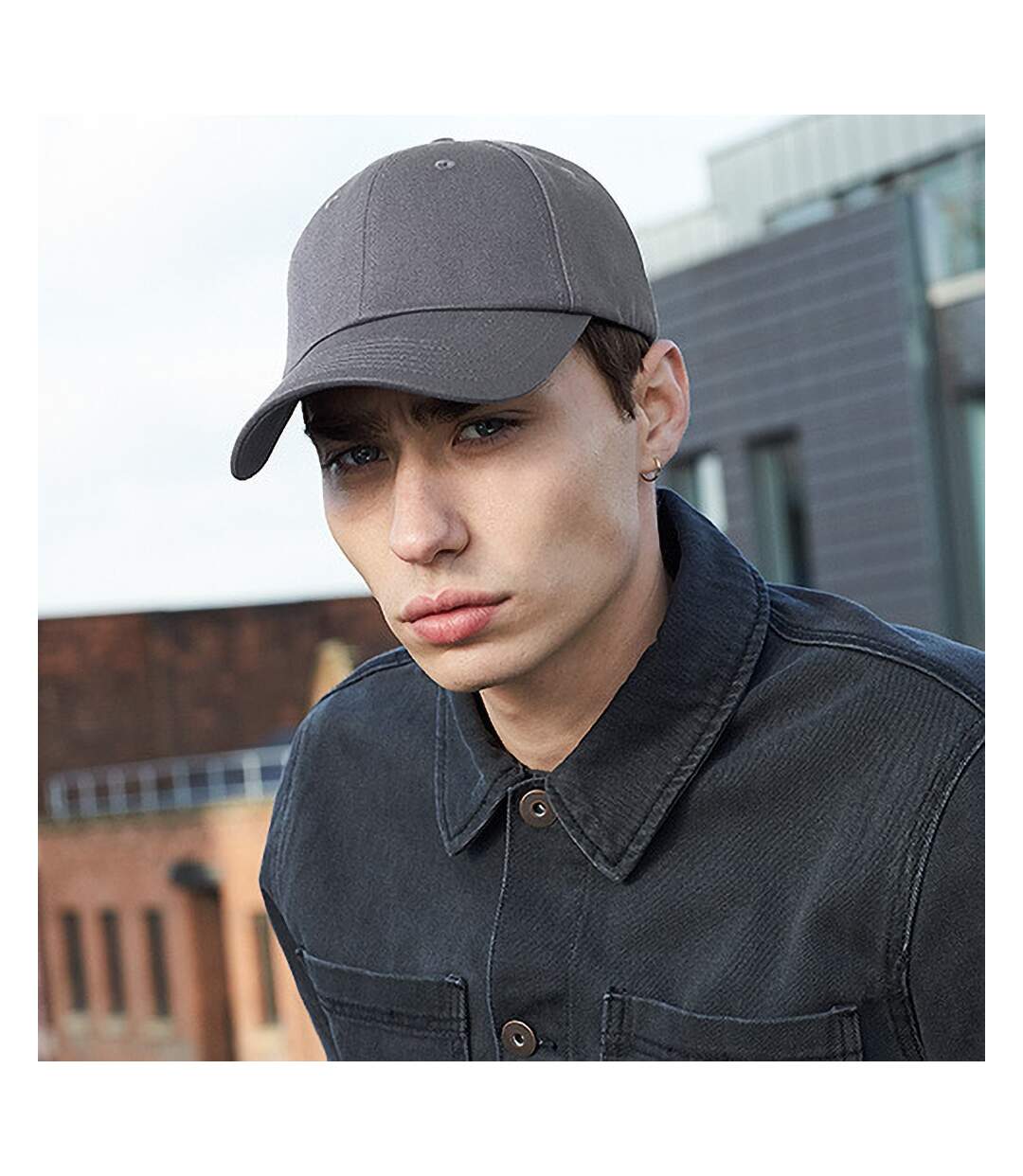 Beechfield Unisex Authentic 6 Panel Baseball Cap (Black) - UTBC3682-4