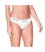 Womens/ladies Logo Cotton Blend Thong White Calvin Klein-3