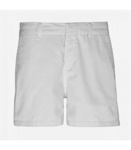 Asquith & Fox Womens/Ladies Classic Fit Shorts (White)