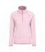 Womens/ladies Montana Half Zip Fleece Top Dark Pink Mountain Warehouse-1