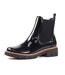 Bottines Motif/style Verni Peace Femme Noir Lunar-3
