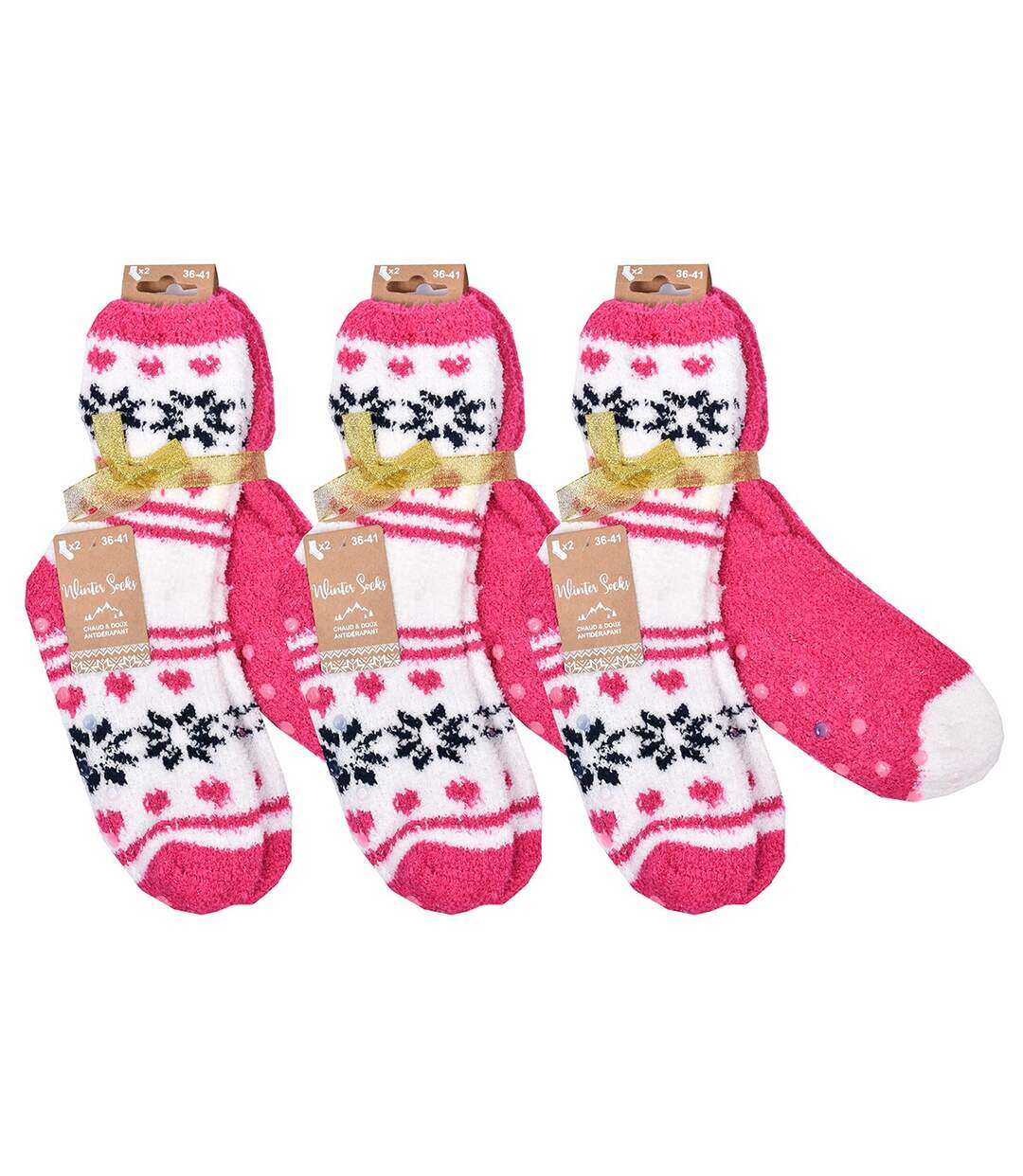 Chaussettes Femme WINTER SOCKS Pack de 6 Paires 1447 NOËL ABS-4