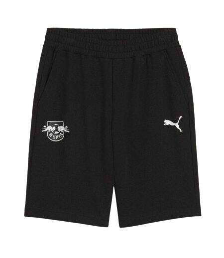 Mens Rb Leipzig Sweat Shorts Black White Puma