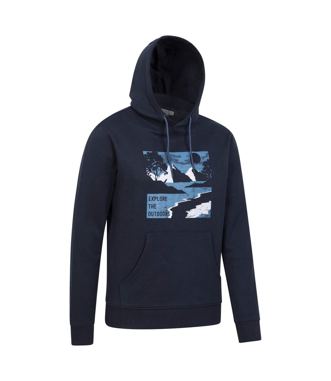 Sweat à capuche explore the outdoors homme bleu marine Mountain Warehouse