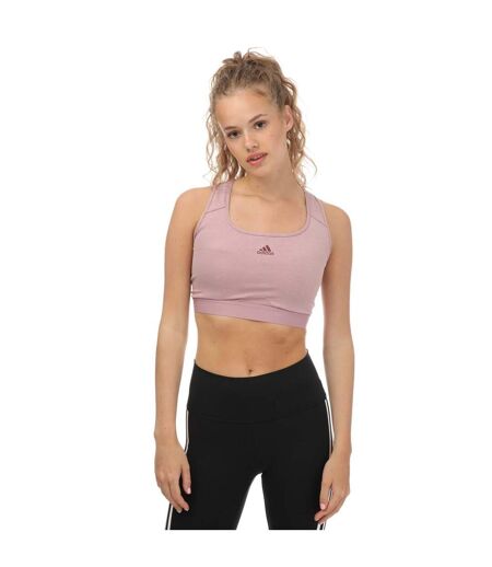 Brassière de sport powerreact femme rose Adidas
