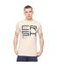 T-shirt Squarebox Homme Gris Pâle Crosshatch-2