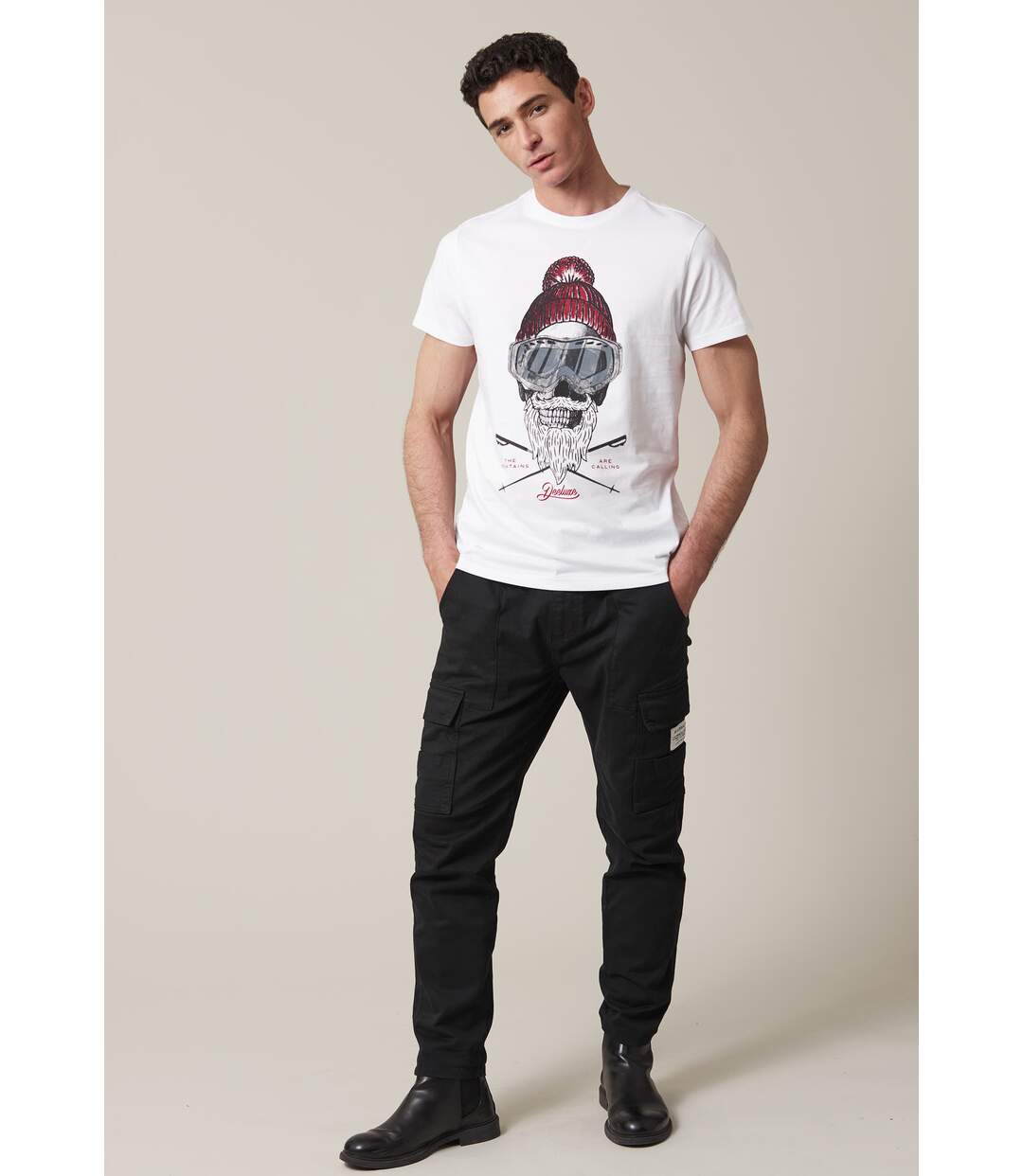 tshirt avec tête de mort esprit Noel PABLO-4