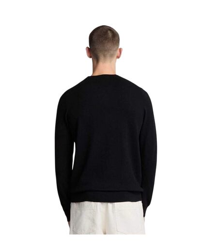 Sweat Col Ras-du-cou Motif/style Logo Brodé Homme Noir Lyle & Scott