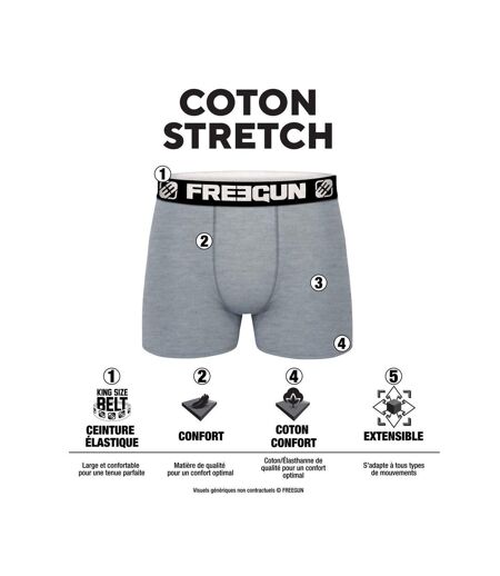 Lot de 4 boxers homme en coton Dynamics Tom Freegun