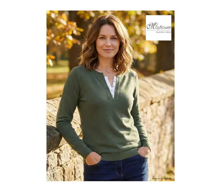 Pull Col Fantaisie Femme Mayflower Papaye1k Kaki