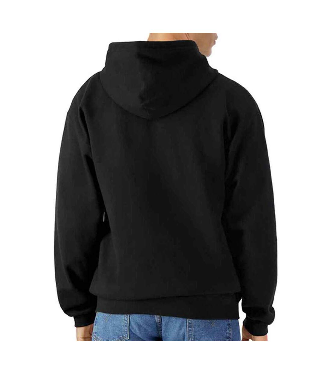 Mens Softstyle Midweight Full Zip Hoodie Black Gildan-2