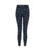 Womens/ladies influential animal print gym leggings moonlight denim Dare 2B-2