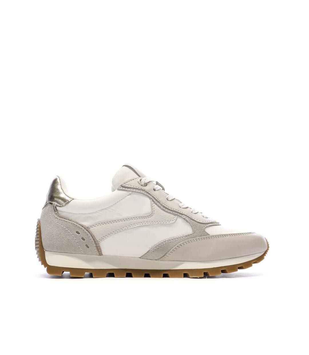 Baskets beige/blanches femme chaussures piel-2