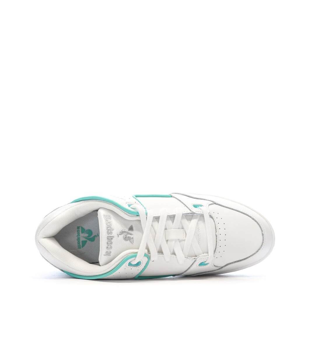 Baskets blanches/turquoises homme le coq sportif nineties-4