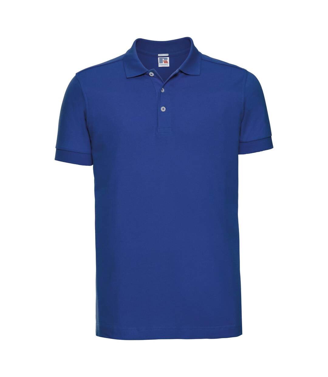 Polo À Manches Courtes En Stretch Pour Hommes Bleu Roi Russell-1
