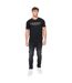 Mens Chantlars T-shirt Black Crosshatch-1