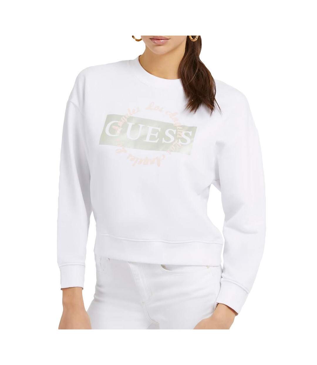 Sweat Blanc Femme Guess Deviner - S-1