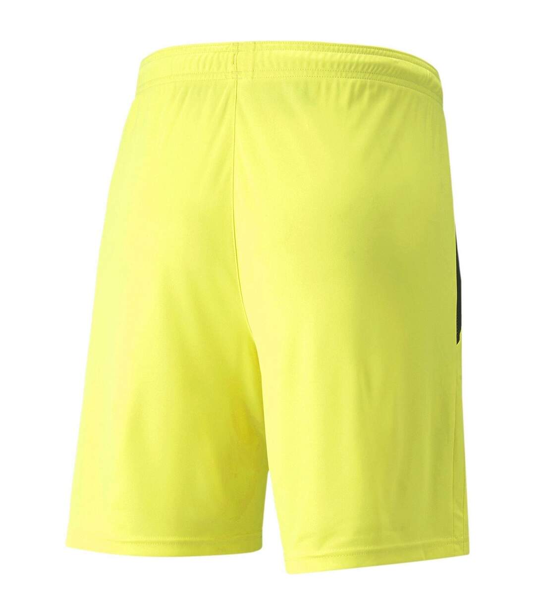 Short De Foot Motif/style Rayure Latérale Teamliga Homme Jaune Fluo Noir Puma-2