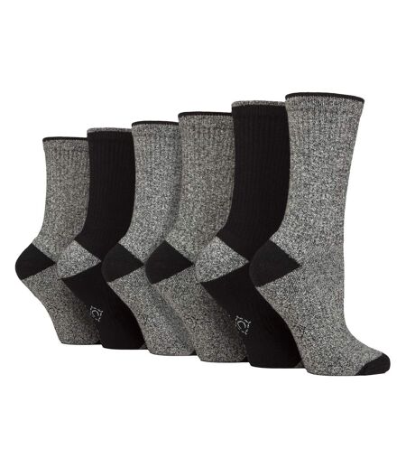 6 Pairs Ladies Water Repellent Midweight Outdoor Socks for Hiking & Walking
