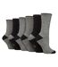 6 Pairs Ladies Water Repellent Midweight Outdoor Socks for Hiking & Walking-1