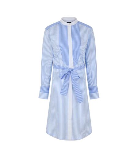 Robe Portefeuille Motif/style À Rayures Femme Marron Boss