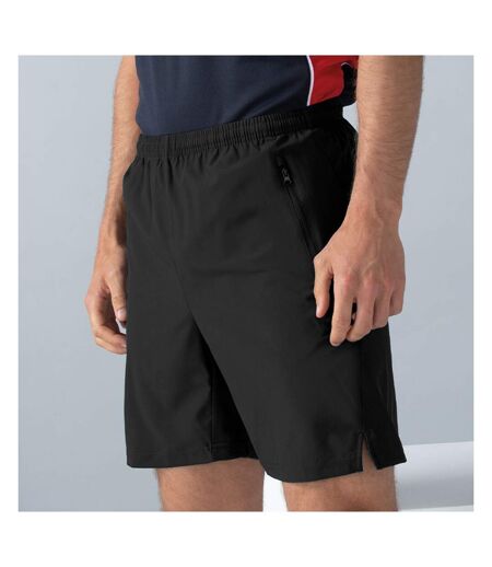 Finden & Hales Mens Pro Stretch Elasticated Sport Shorts (Black)