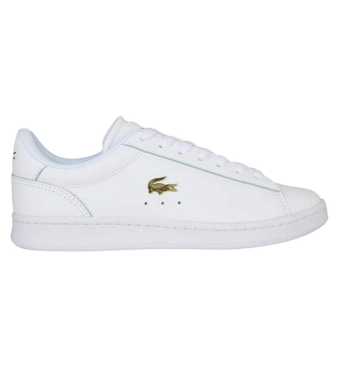 Baskets Carnaby Femme Blanc Jaune Or Lacoste-3