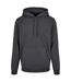 Sweat À Capuche Basic Adulte Charbon Build Your Brand-1