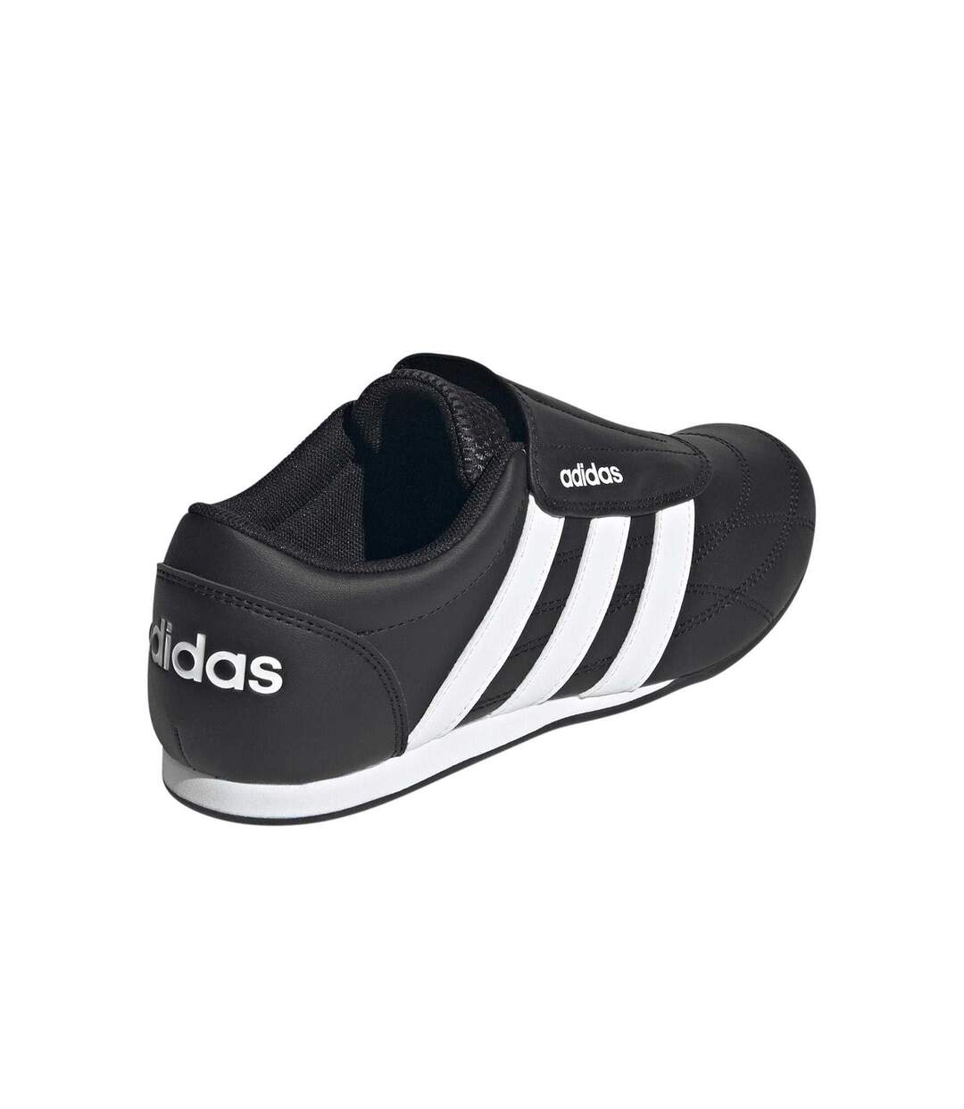 Womens/ladies Tekwen Lace Up Casual Shoes Black White Adidas-2