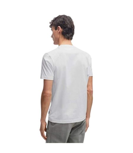 Mens Hbb Thompson Tonal Logo T-shirt White Boss