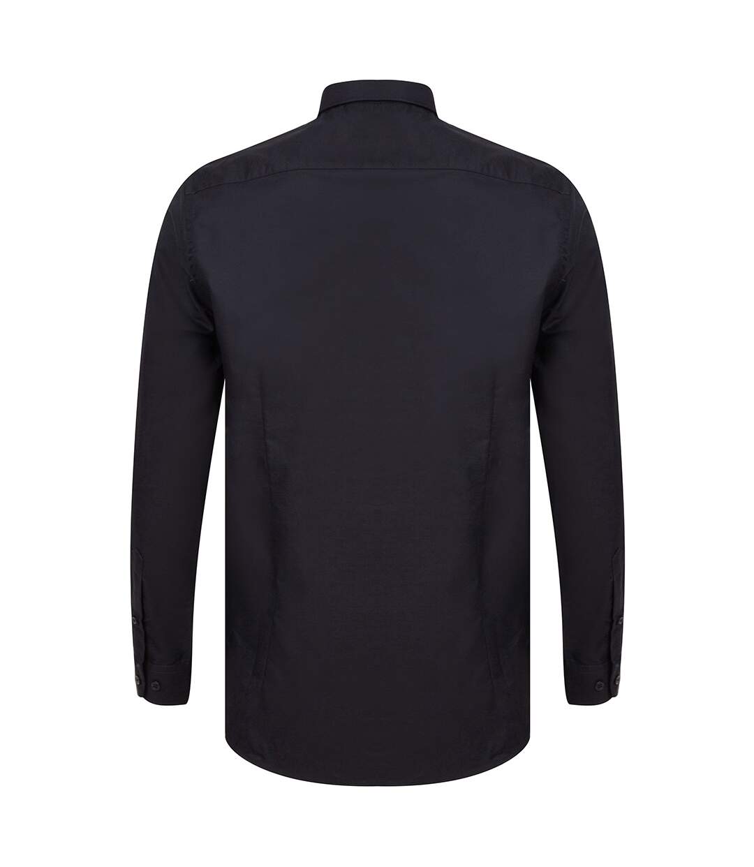 Henbury Mens Modern Long Sleeve Slim Fit Oxford Shirt (Noir) - UTPC3832