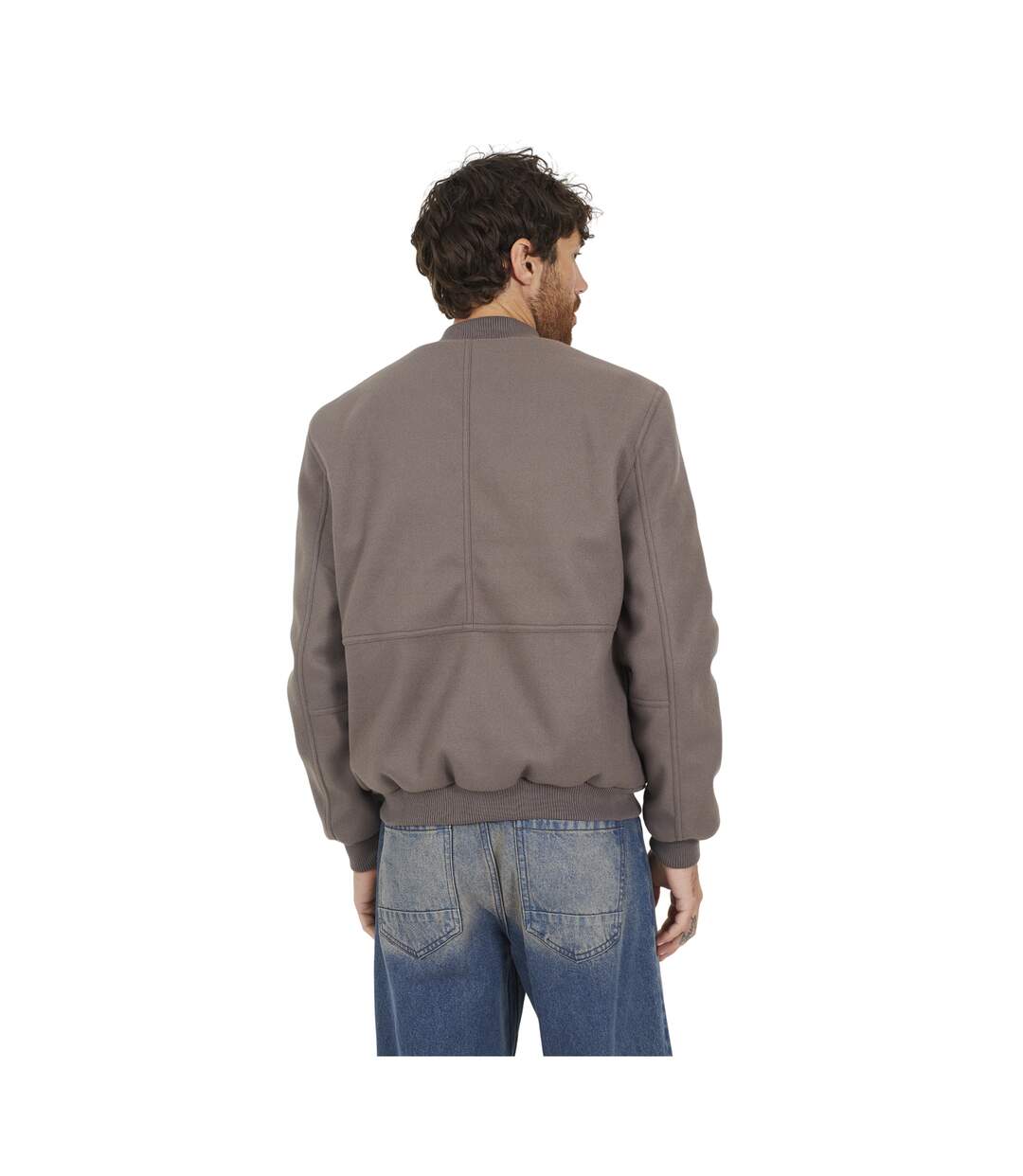 Blouson Aviateur Maison Homme Taupe Brave Soul-2