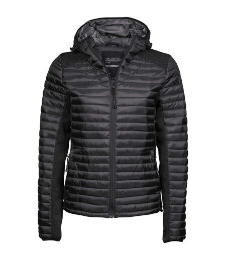 Doudoune Matelassée Femme Noir Chiné Tee Jays