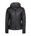 Doudoune Matelassée Femme Noir Chiné Tee Jays-1