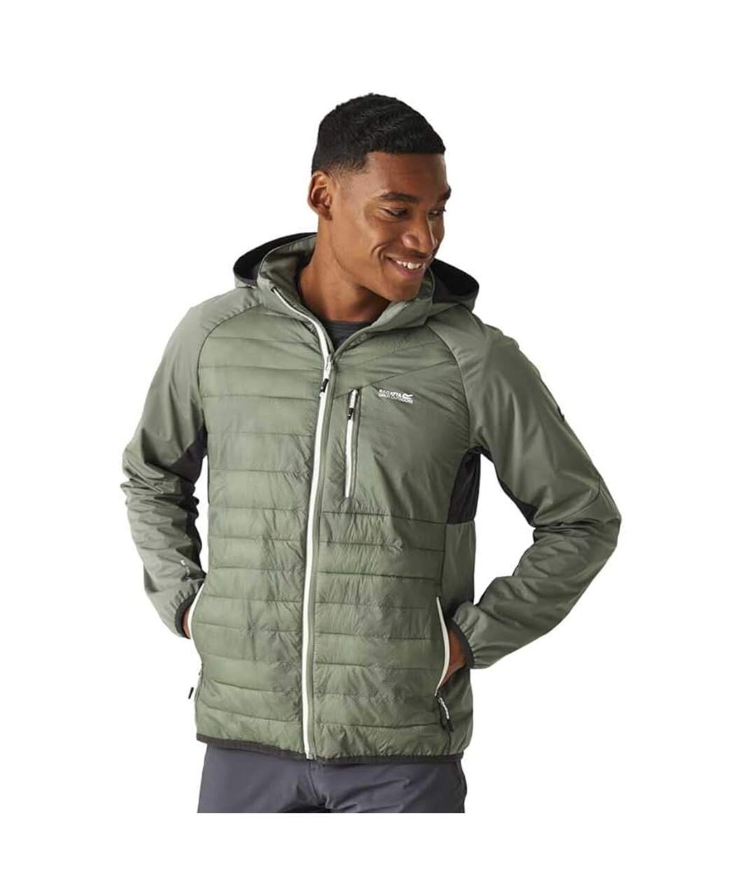 Mens Andreson Pro Hybrid Jacket Black Red Ochre Regatta-4