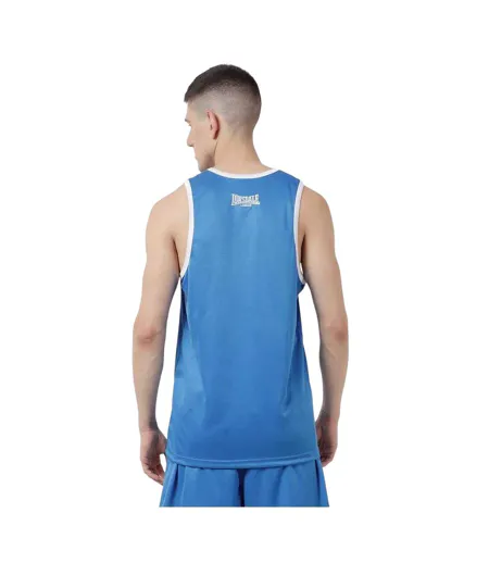 Mens Boxing Vest Blue White Lonsdale