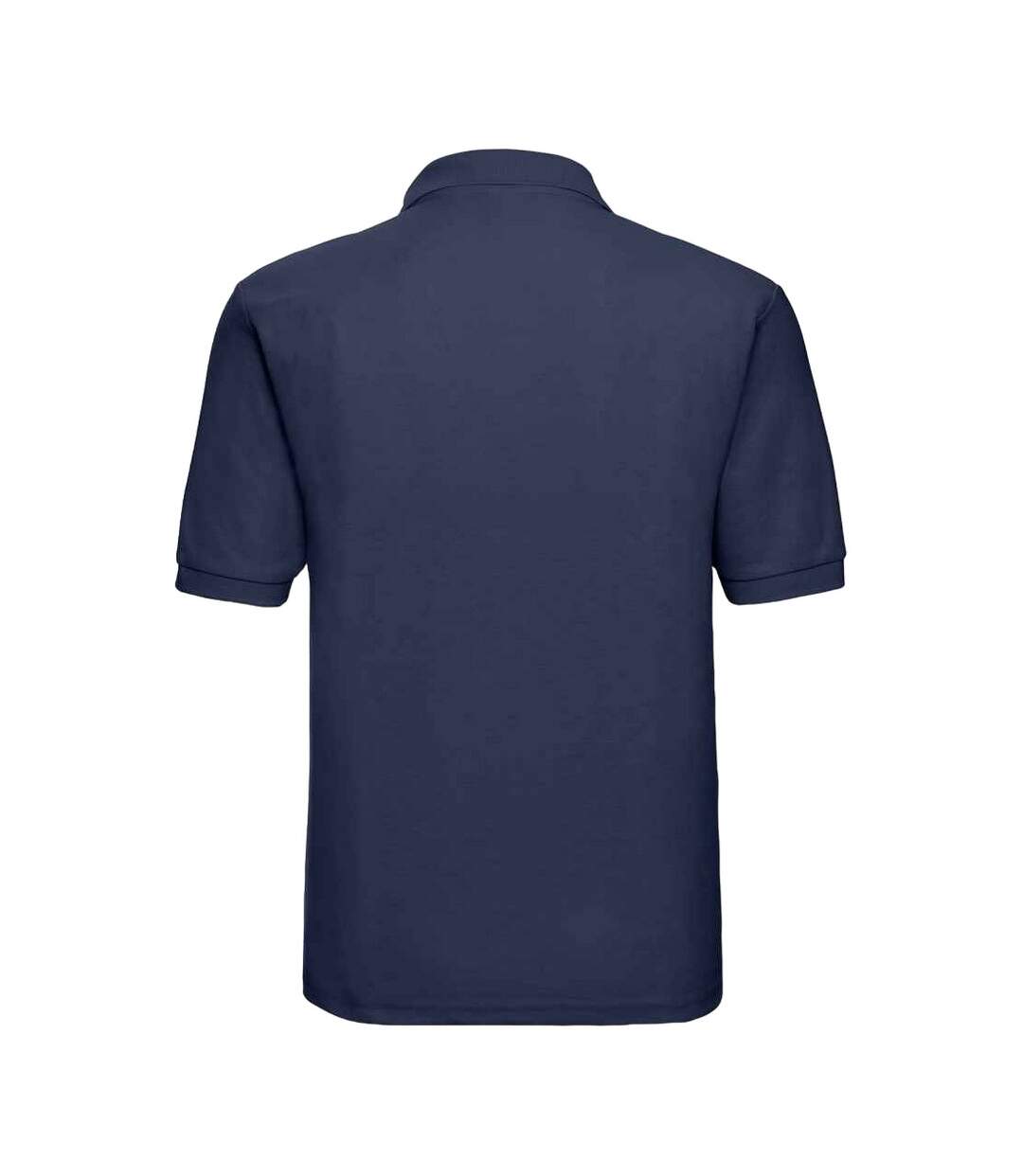 Unisex adult classic polycotton polo shirt french navy Russell