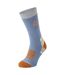 Single Layer Bamboo Mid Length Plain Hiking Socks for Men and Women-1