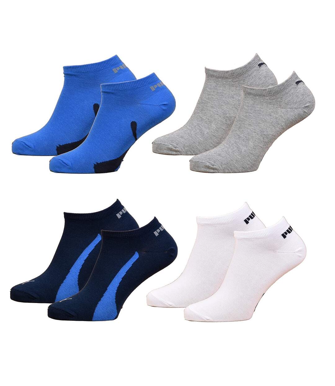 Chaussettes homme SPORT Socquettes SNEAKER Tige Courte Pack de 4 Paires 523 SNEAKER