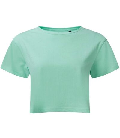 T-shirt court crop top - Femme - TR019 - vert menthe