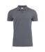 Mens Surf Stretch Polo Shirt Steel Grey Printer-2
