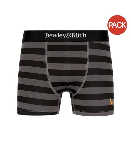 Pack of 5  Mens kurhah boxer shorts  black/gray/white/blue Bewley & Ritch