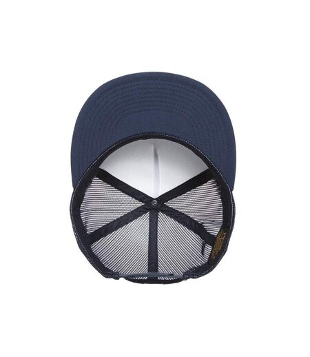 Casquette Trucker Classic Blanc Bleu Marine Yupoong