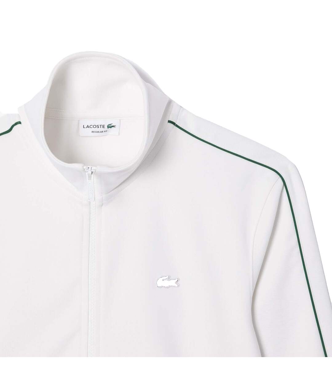 Mens Paris Pique Track Jacket Cream Lacoste-3