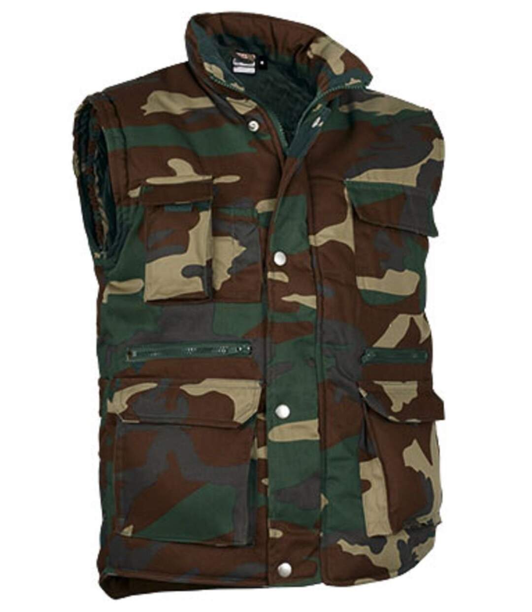 Doudoune sans manches - Homme - REF REPORTER - vert camo army